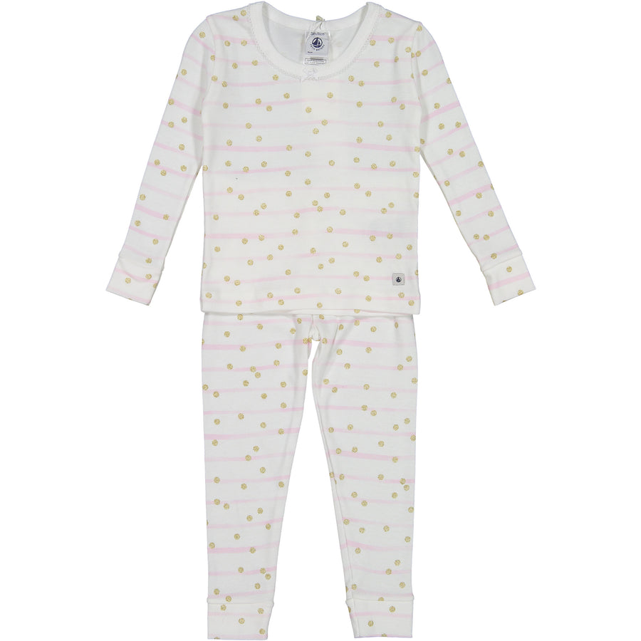 Petit Bateau Pink Stripe PJs