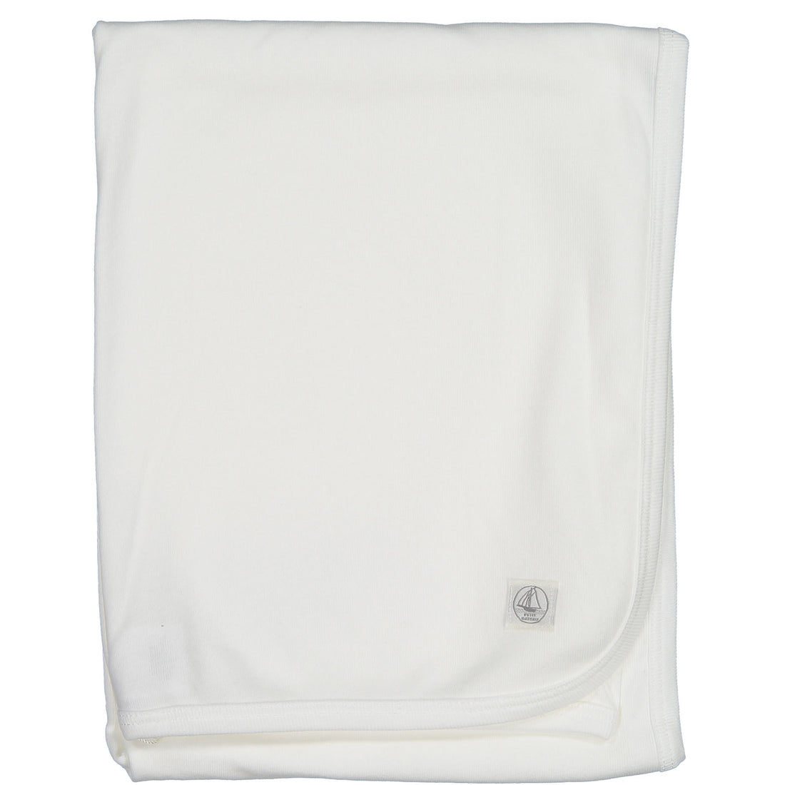 Petit Bateau White Baby Blanket