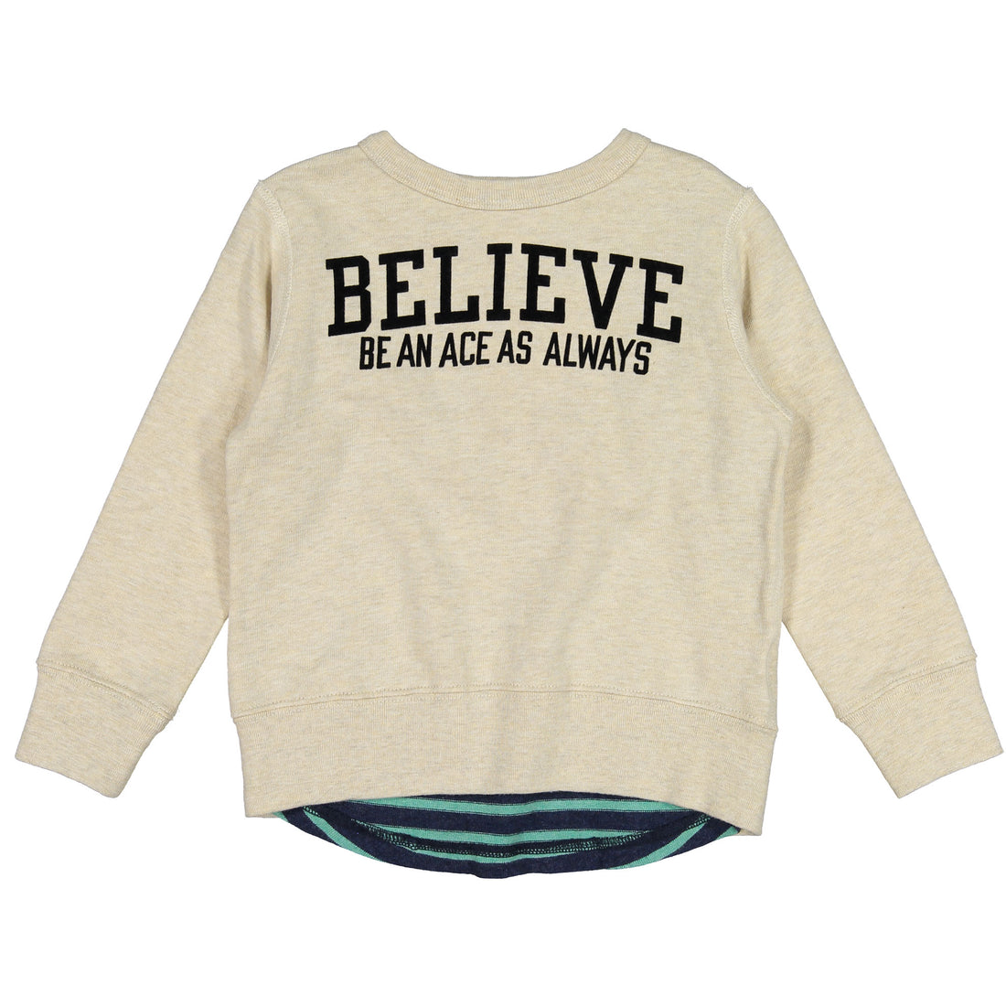 DENIM DUNGAREE Oatmeal Believe Sweatshirt