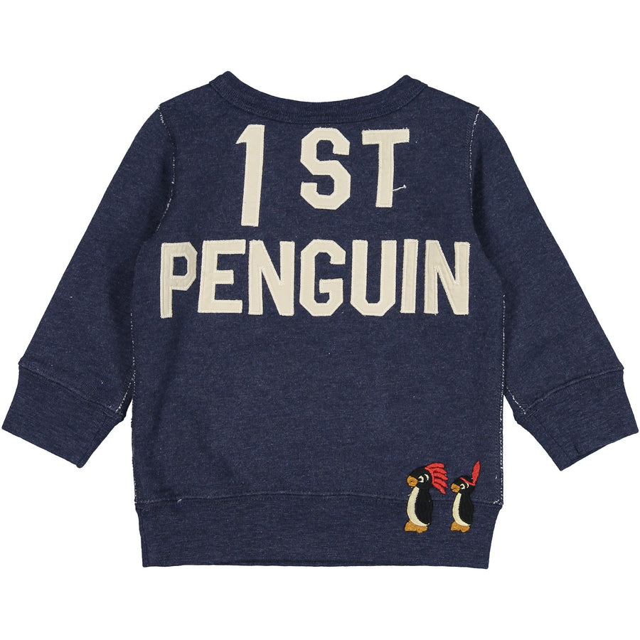 DENIM DUNGAREE Dark Denim Penguin Sweatshirt