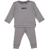 Imps & Elfs Stone Grey Stripe WANTED Legging Set