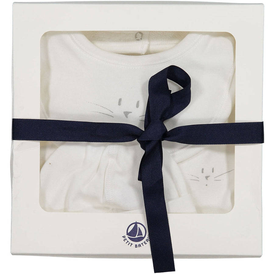 Petit Bateau White Baby Set