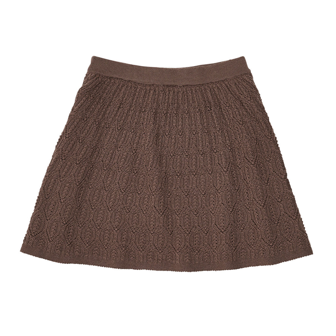 FUB Pointelle Skirt Extra Length - Nutmeg