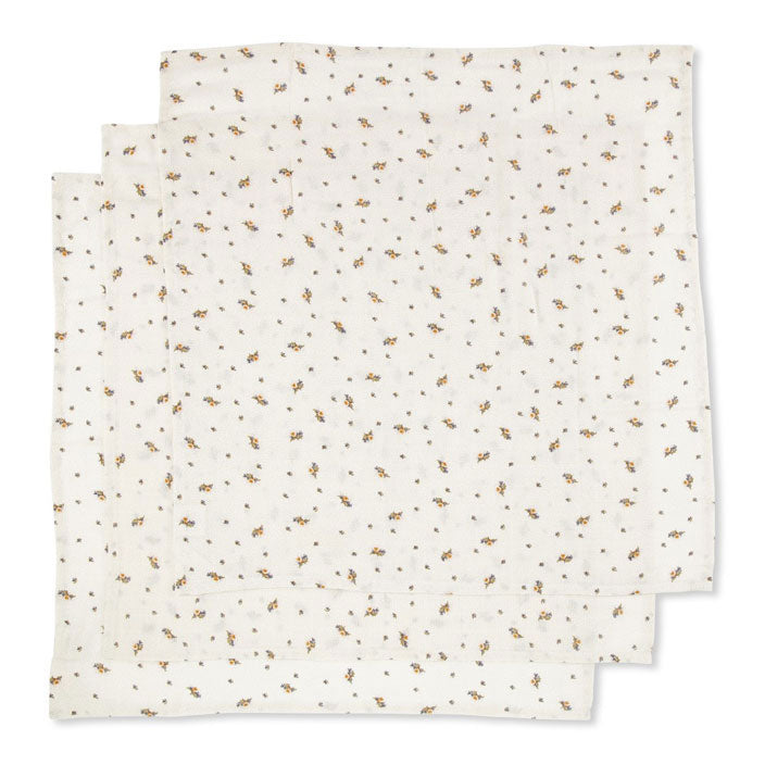 Konges Slojd Flower Bouquet 3 Pack Muslin Cloth