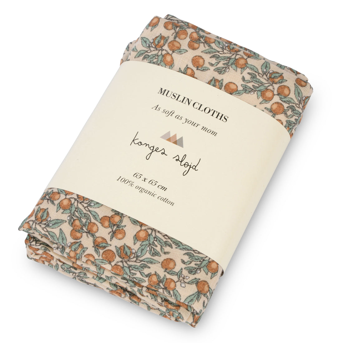 Konges Slojd Orangery Beige 3 Pack Muslin Cloth