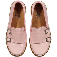 Papanatas Pink Double Buckle Loafer