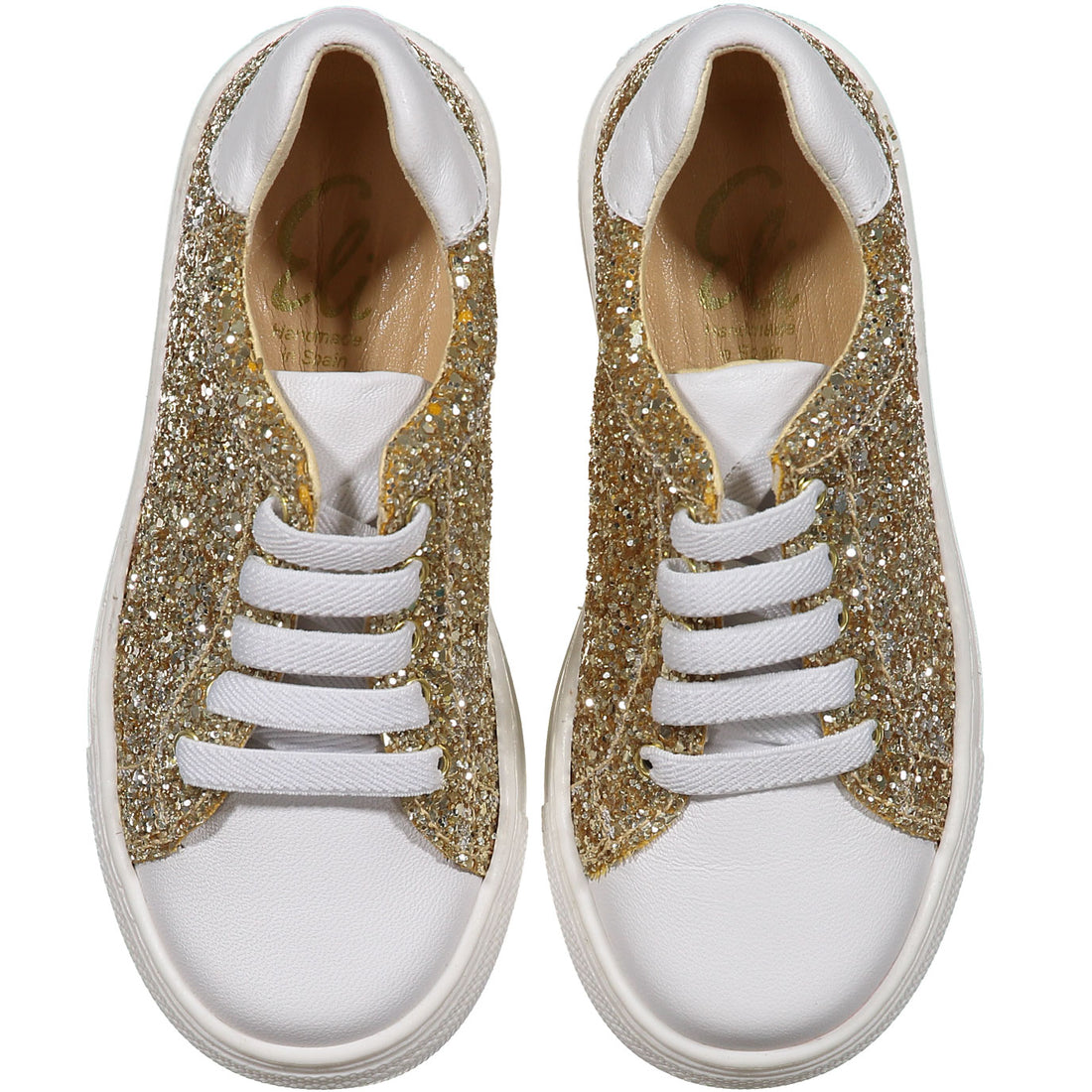 Papanatas Gold Glitter Sneaker
