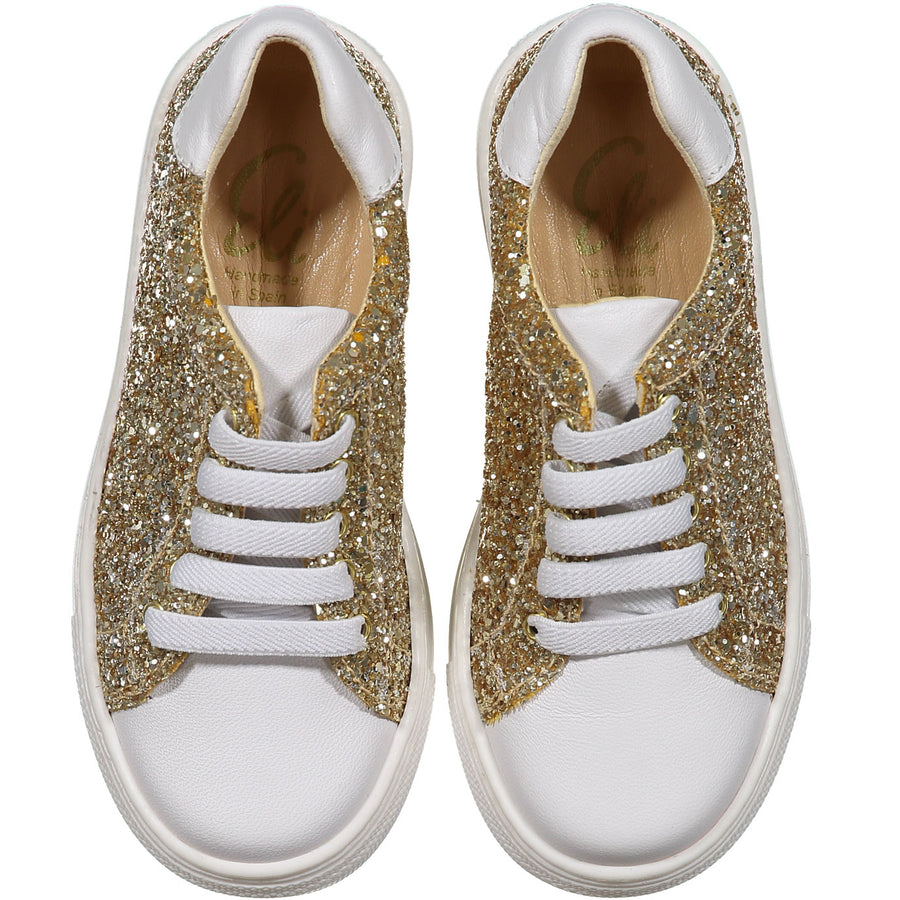 Papanatas Gold Glitter Sneaker