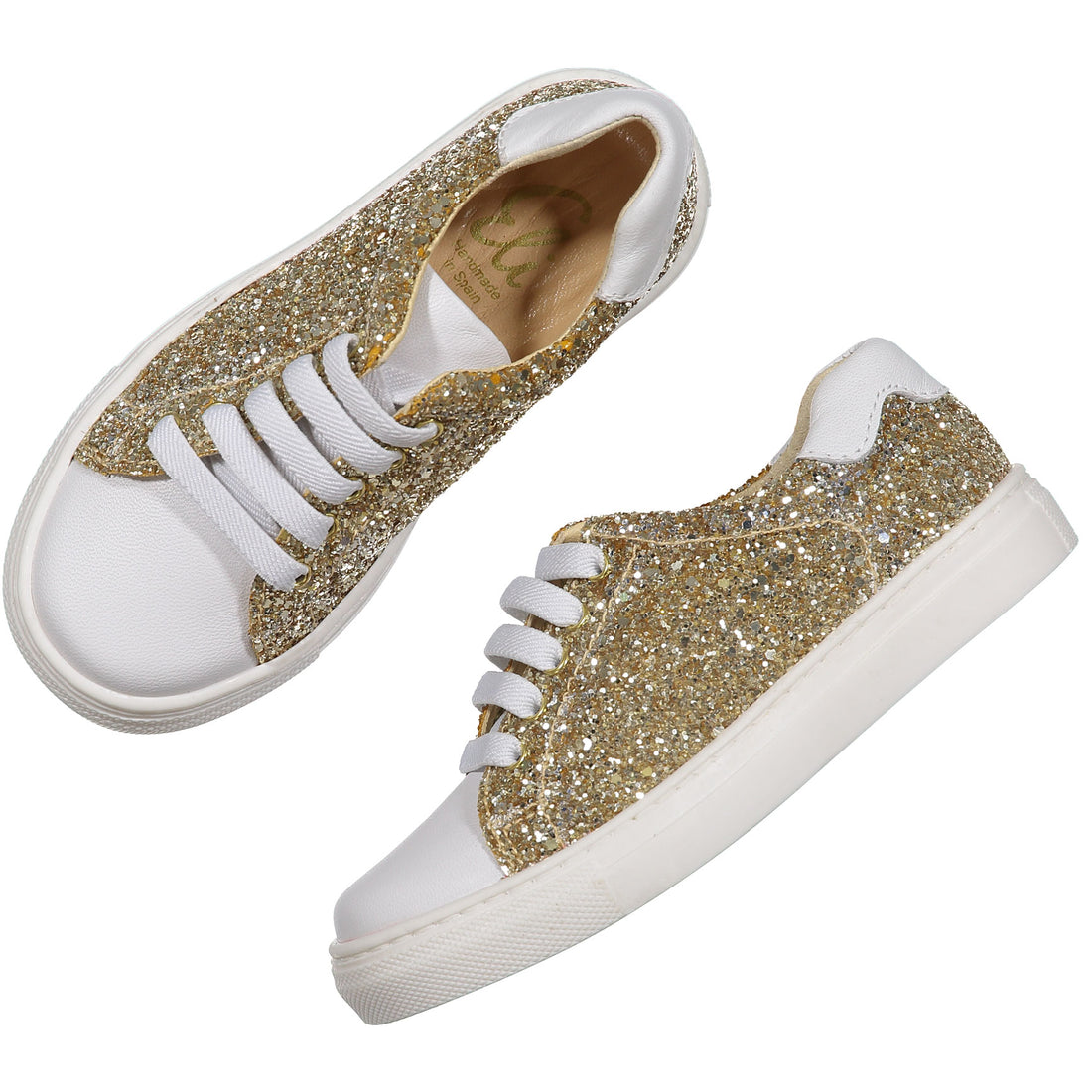 Papanatas Gold Glitter Sneaker