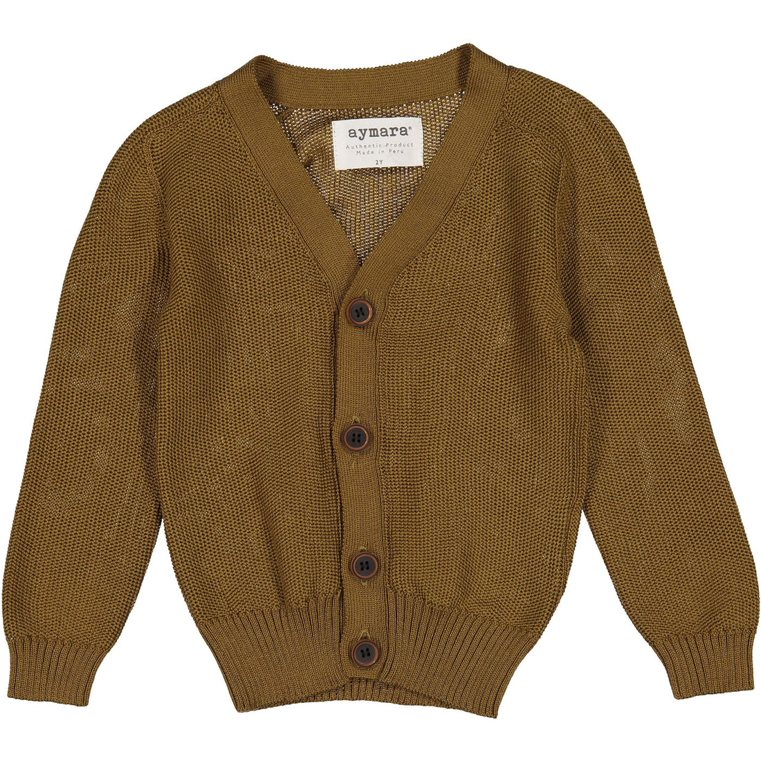 aymara Mercerise Ginger Knit Cardigan