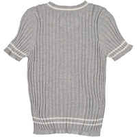 aymara Grey Melange/Ivory Aiko Sweater
