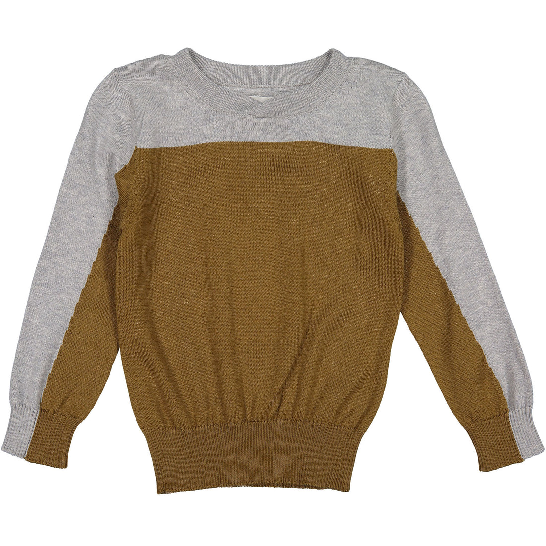 aymara Ginger Colorblock Crewneck Sweater