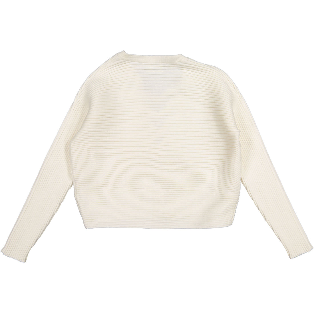 Little Remix Cream Ribly String Sweater