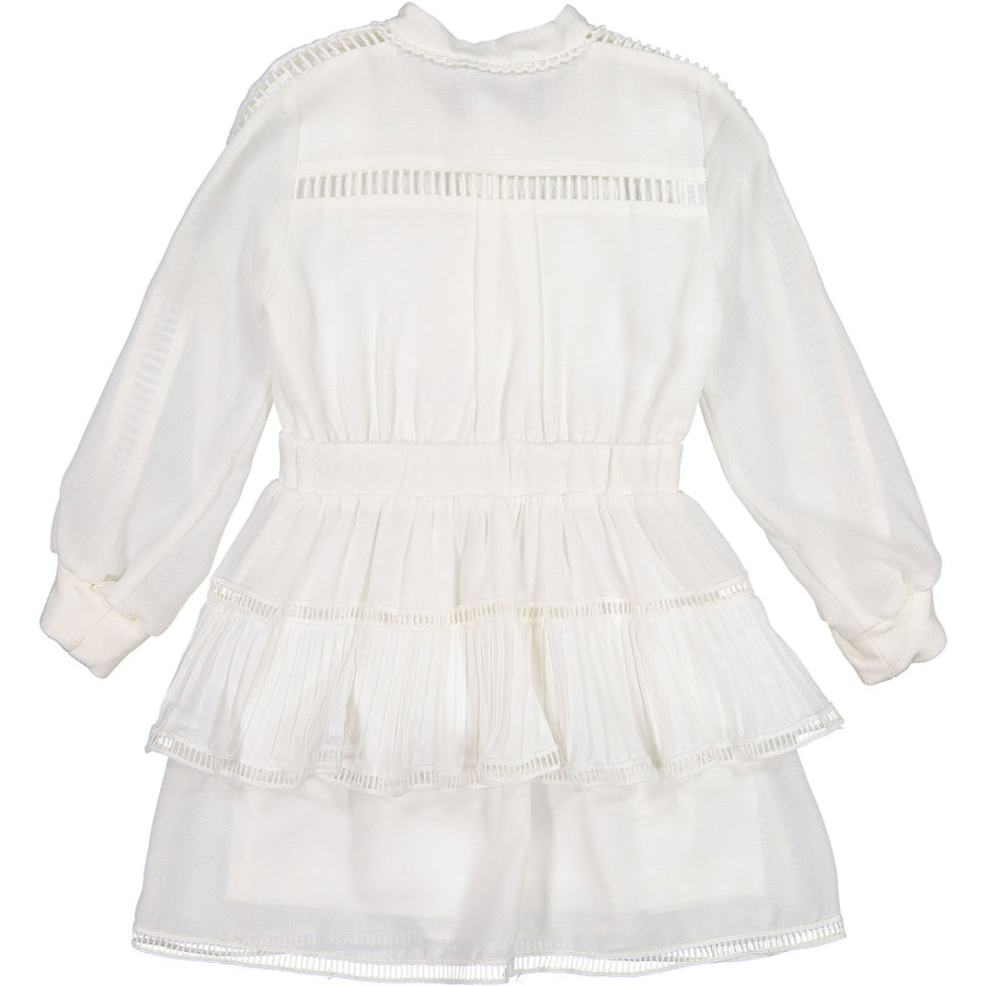 Little Remix Cream Lea Lace Shirtdress