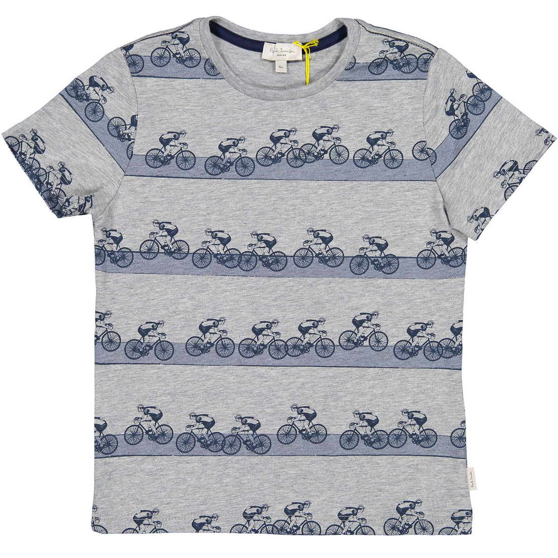 Paul Smith Junior Grey Bike Stripe Tee
