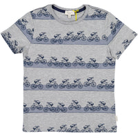 Paul Smith Junior Grey Bike Stripe Tee