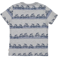 Paul Smith Junior Grey Bike Stripe Tee