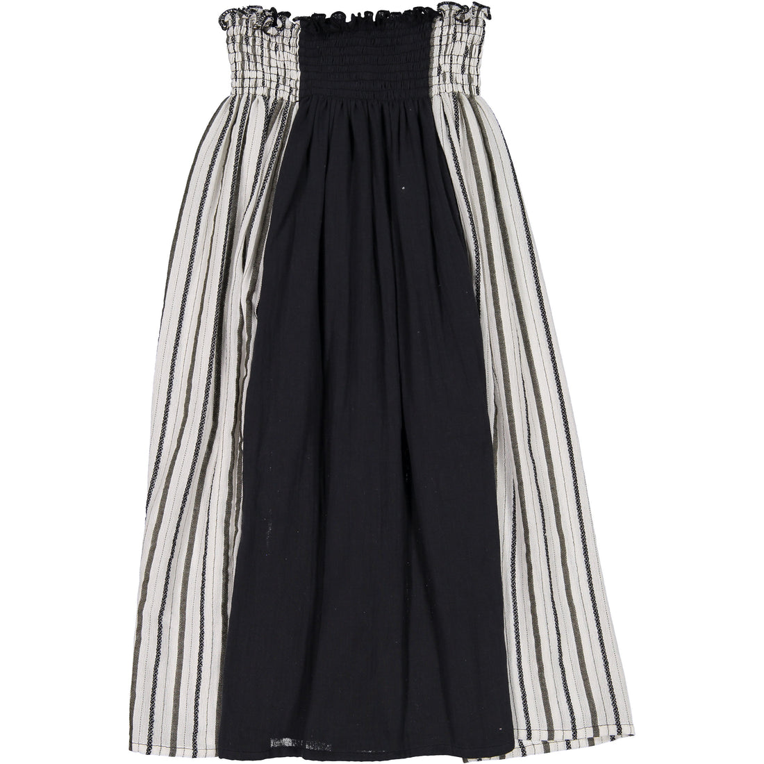 Belle Chiara Black Peasant Long Skirt