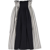 Belle Chiara Black Peasant Long Skirt