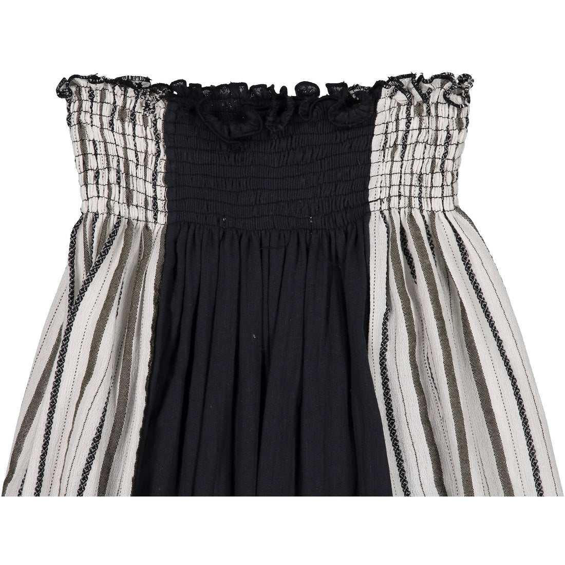 Belle Chiara Black Peasant Long Skirt