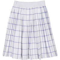 Ava and Lu White Grid Print Skirt