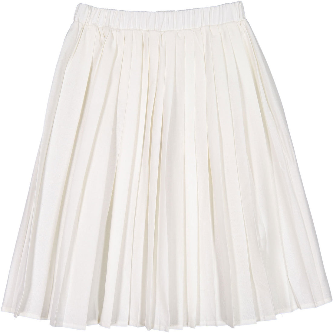 Ava and Lu Cream Pleated Skirt