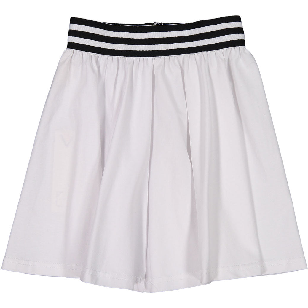 Ava and Lu White Waisted Flair Skirt