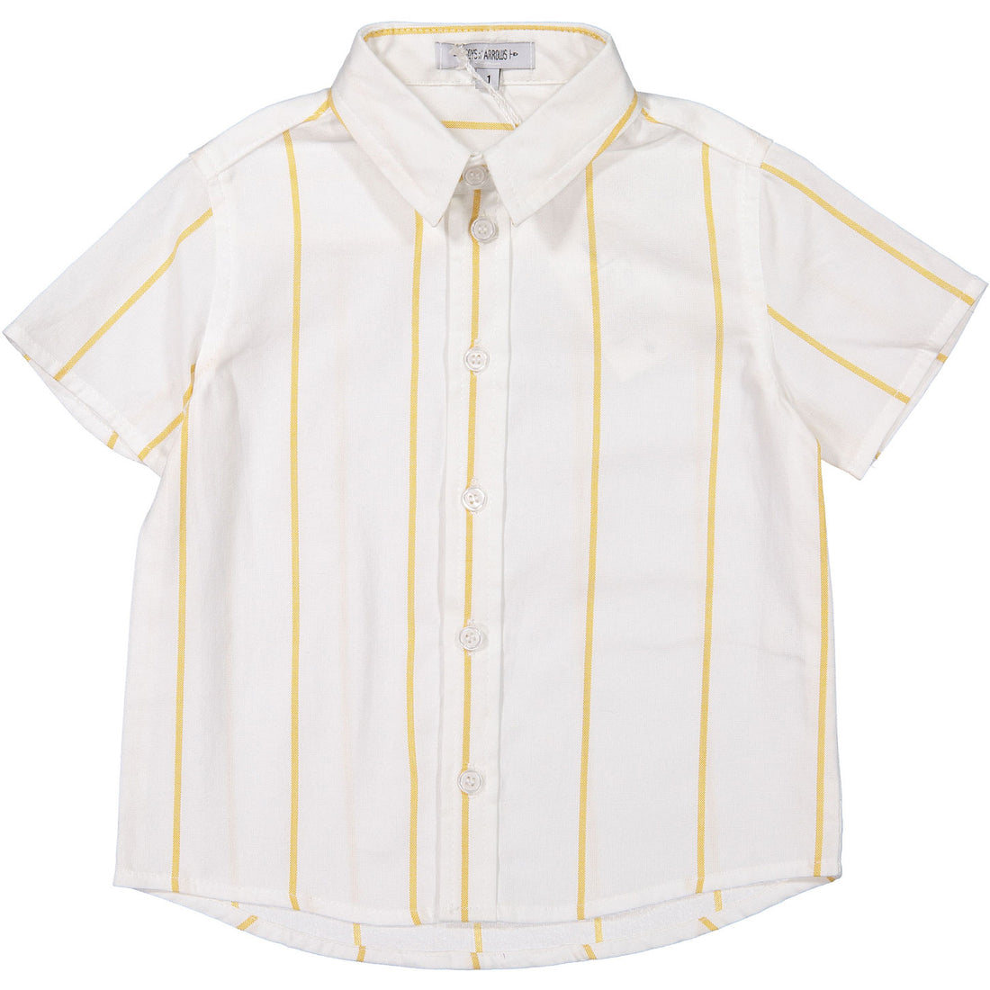 Boys & Arrows Mustard Line Short Sleeve Shirt