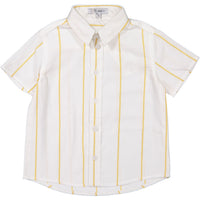 Boys & Arrows Mustard Line Short Sleeve Shirt