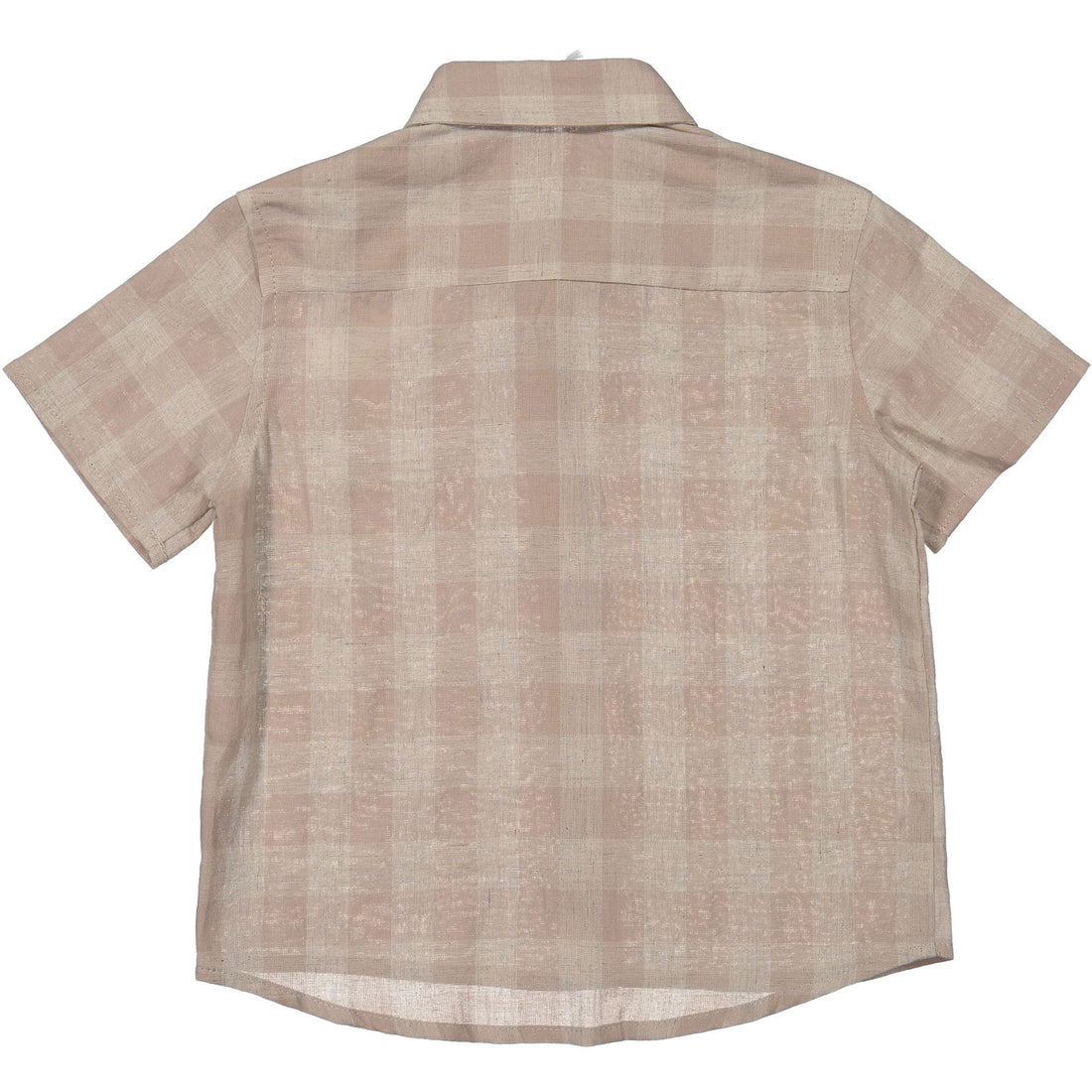 Boys & Arrows Beige Check Short Sleeve Shirt