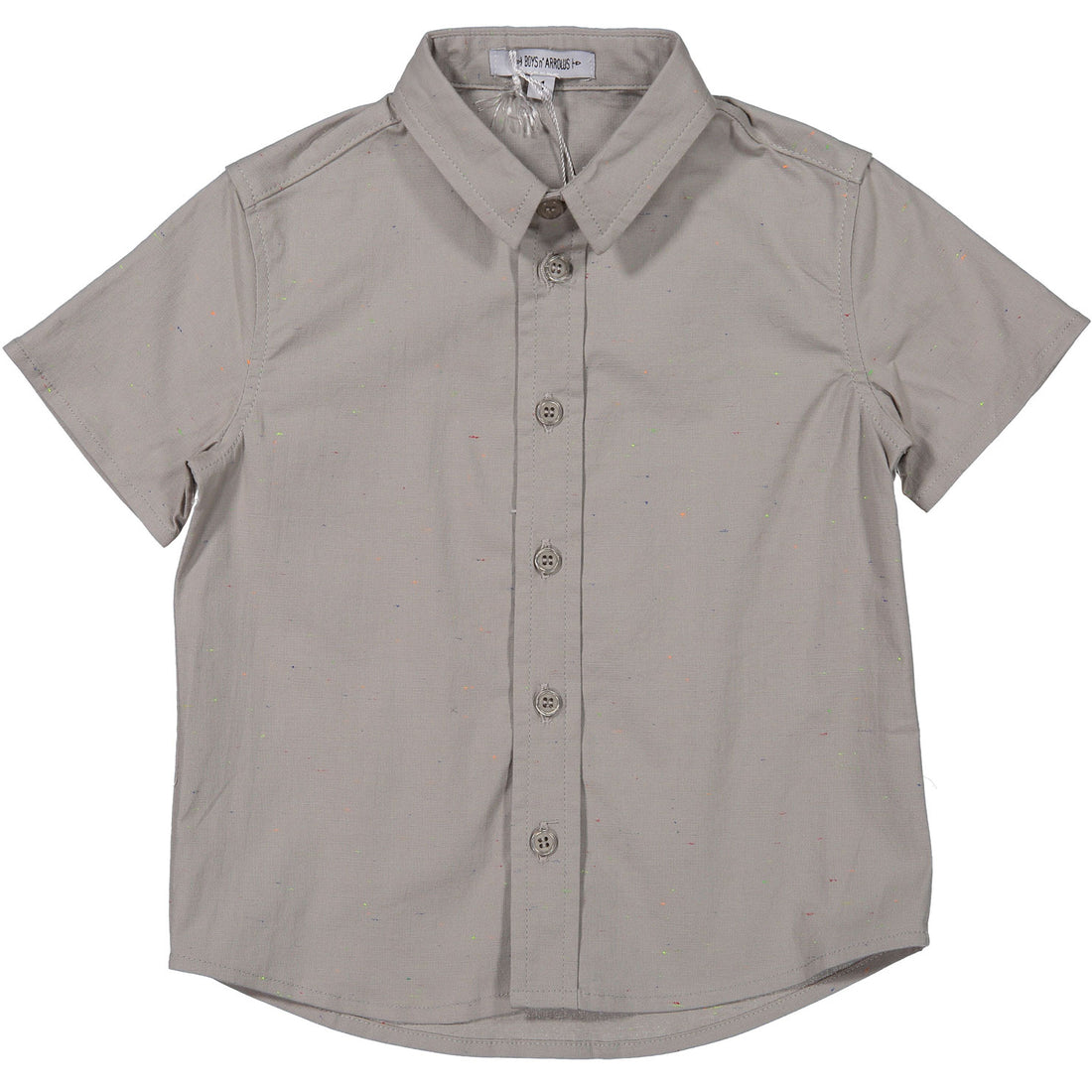 Boys & Arrows Grey Speckled Short Sleeve Shirt