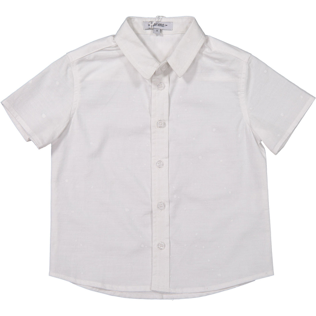 Boys & Arrows White Paint Splatter Short Sleeve Shirt
