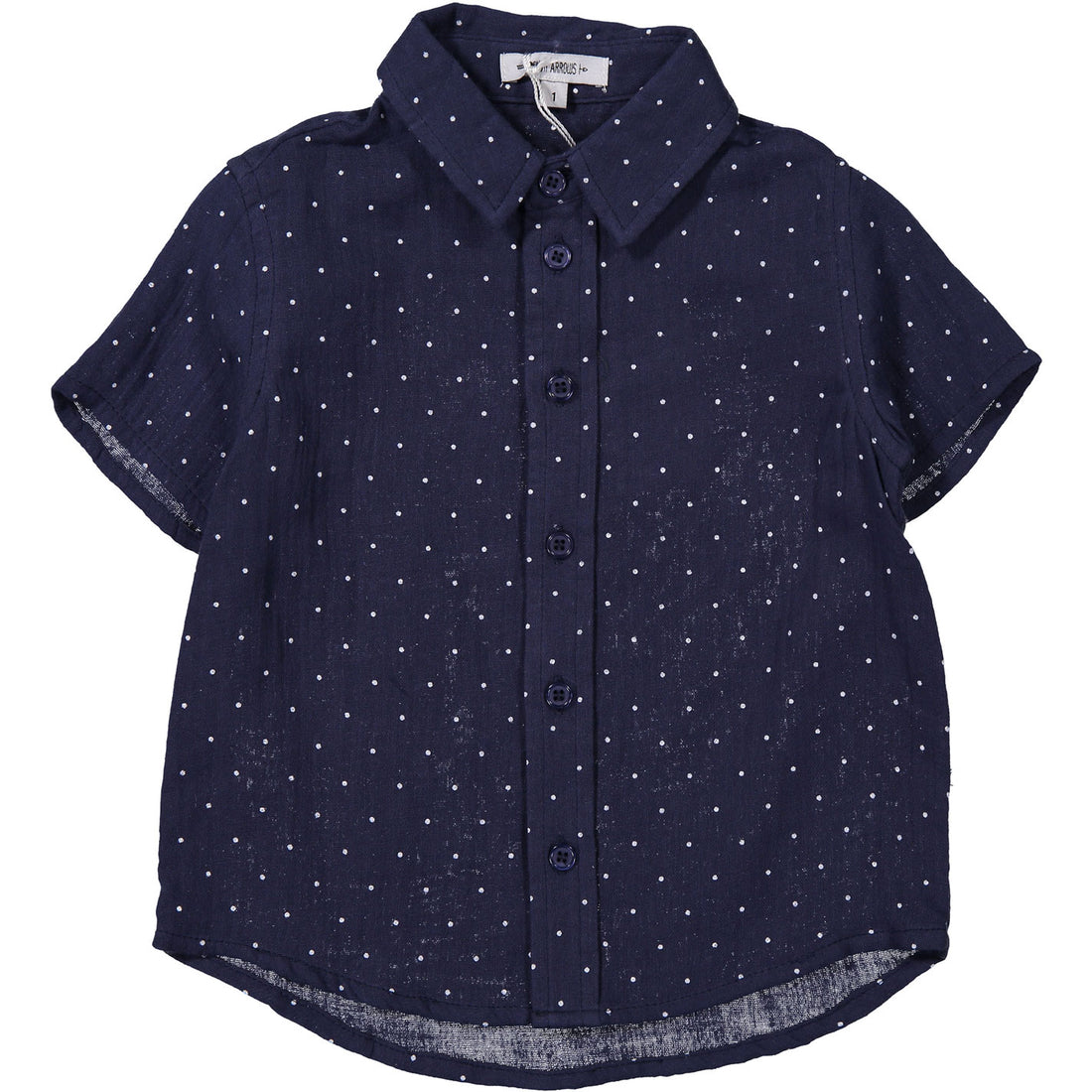 Boys & Arrows Navy Dot Short Sleeve Shirt