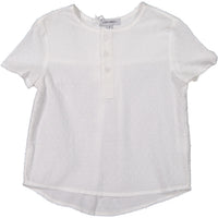 Boys & Arrows Swiss Dot White Short Sleeve Tunic