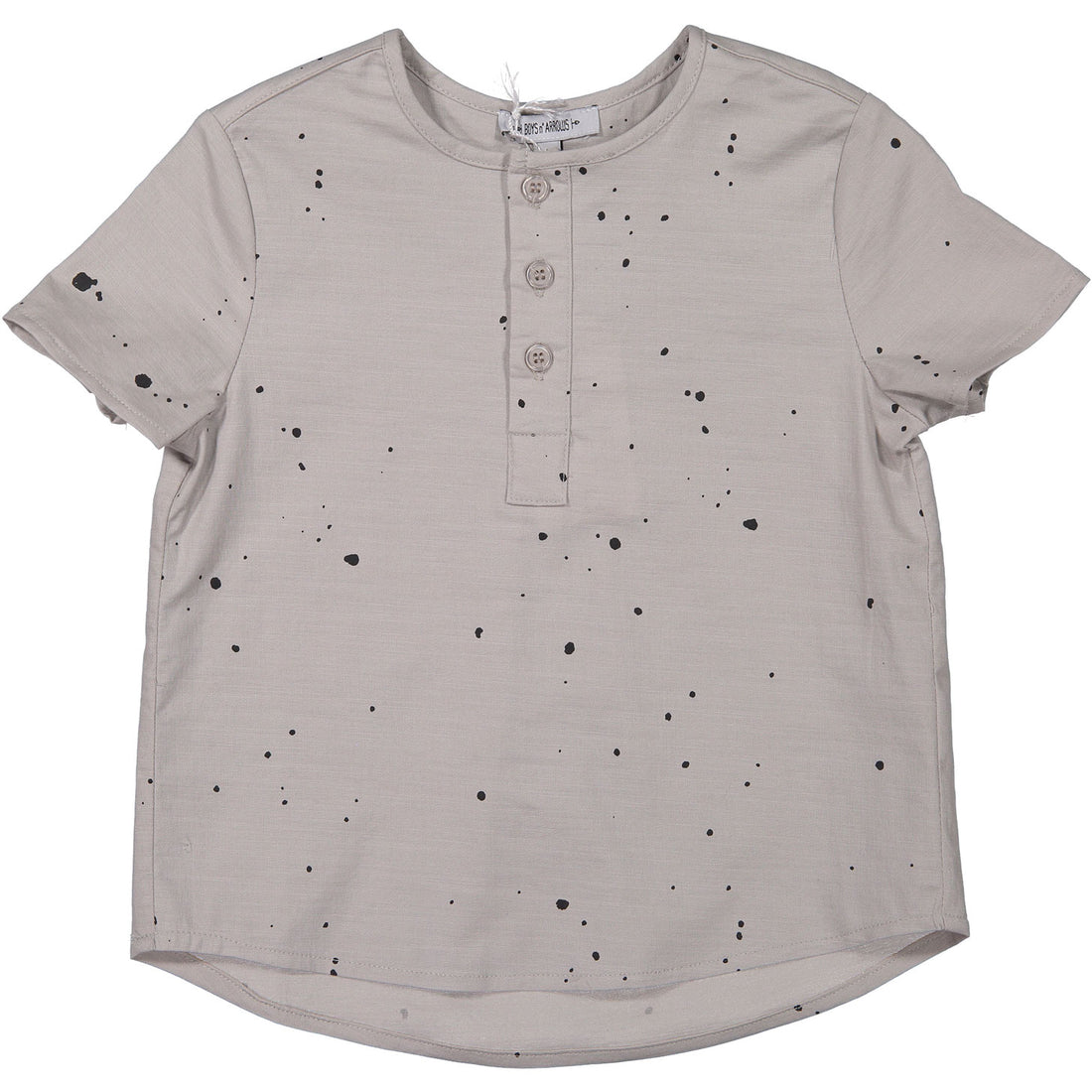 Boys & Arrows Grey Paint Splatter Short Sleeve Tunic