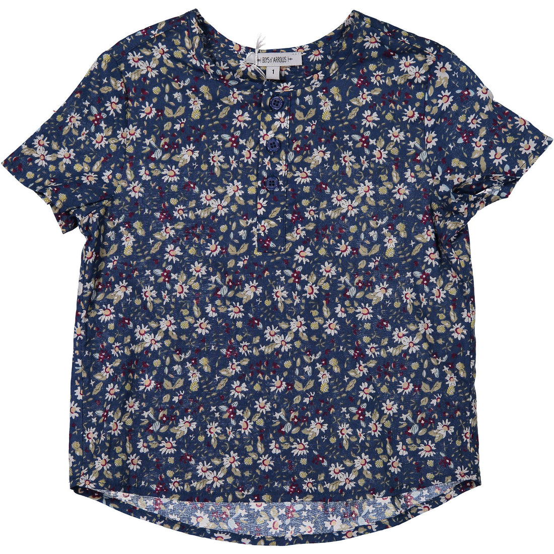 Boys & Arrows Floral Short Sleeve Tunic
