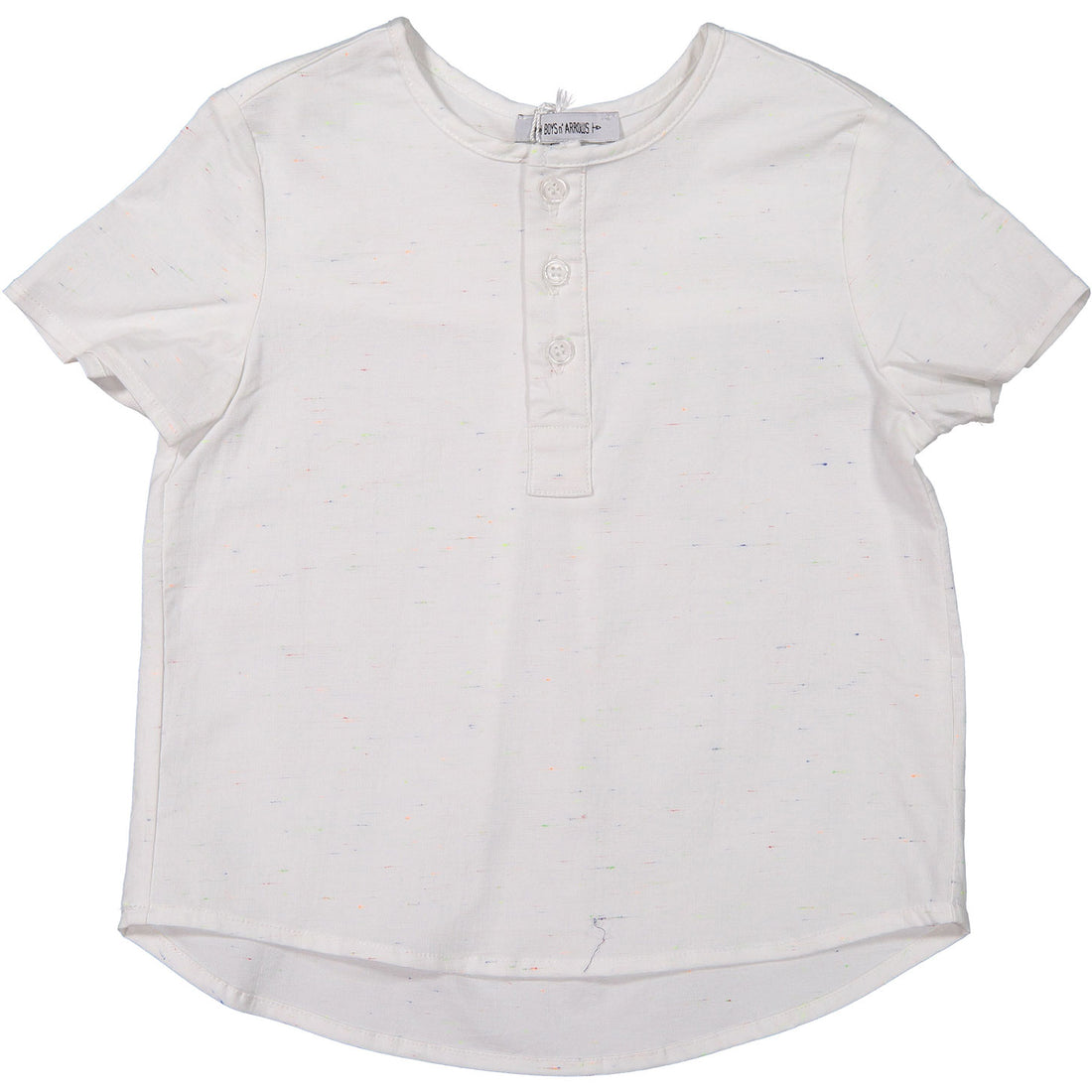 Boys & Arrows White Speckled Short Sleeve Tunic