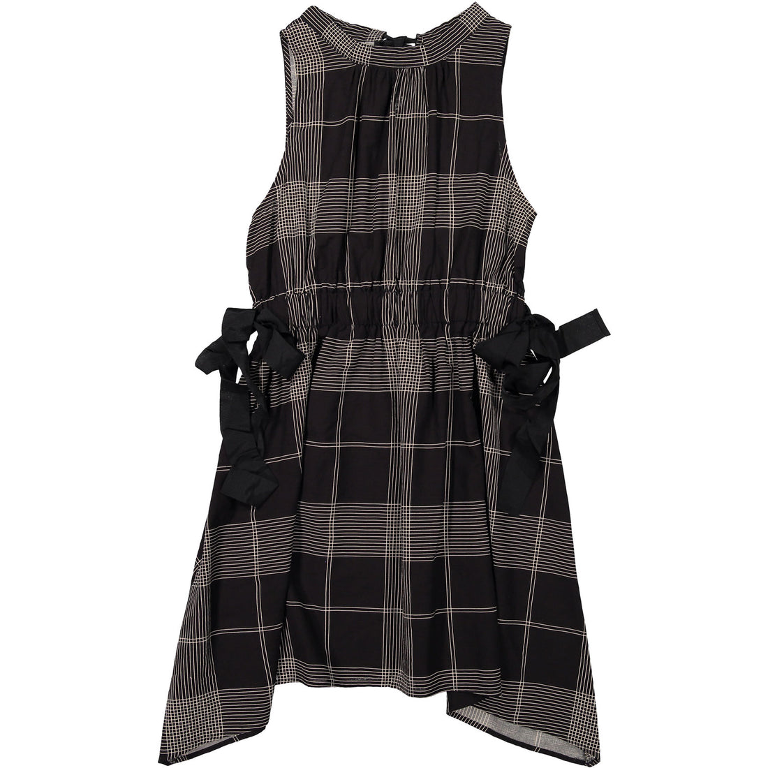 Ava and Lu Black Soft Plaid Waisted Jumper