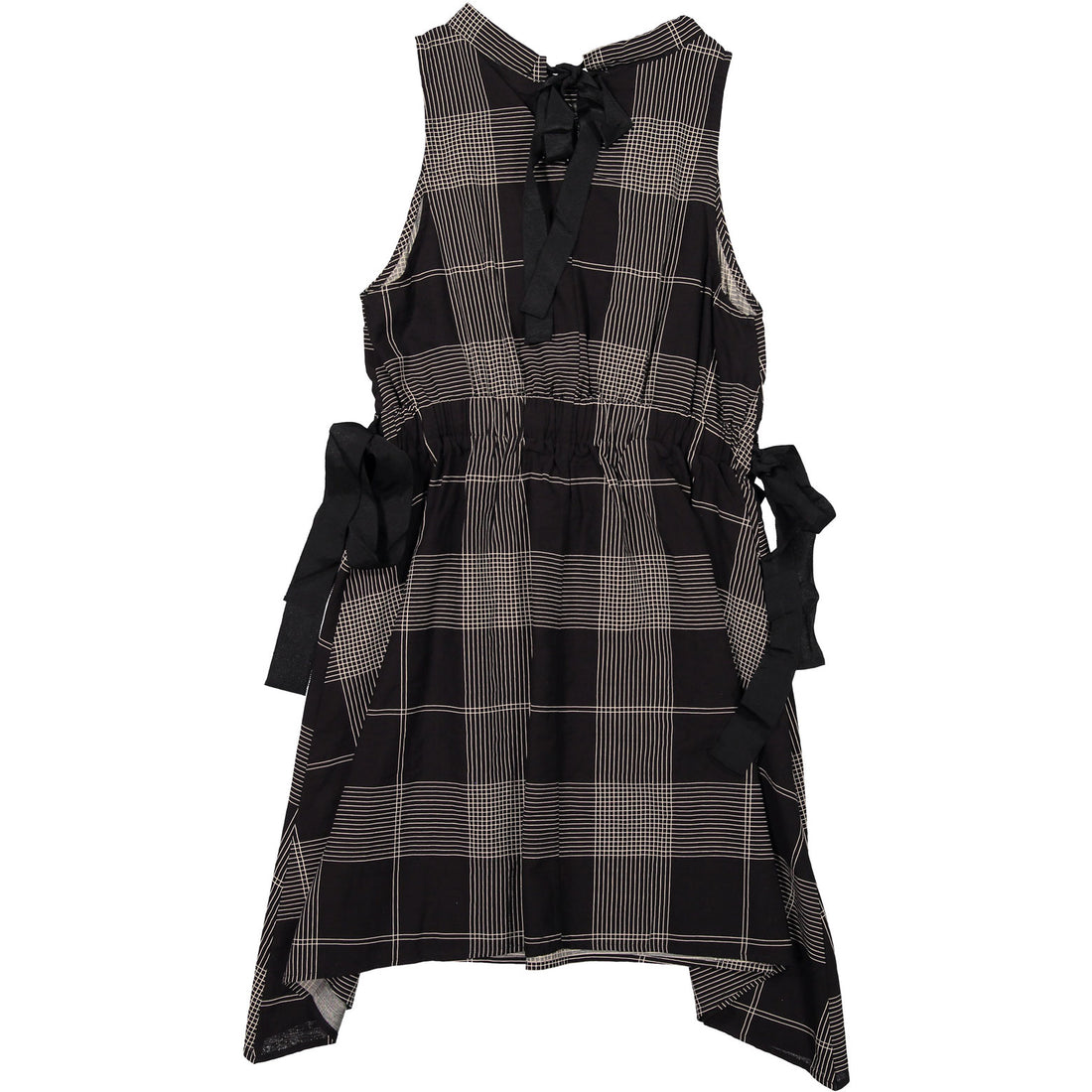 Ava and Lu Black Soft Plaid Waisted Jumper