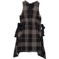 Ava and Lu Black Soft Plaid Waisted Jumper