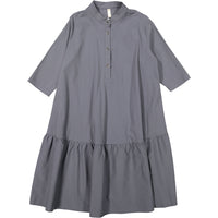 Ava and Lu Grey Dropwaist Dress