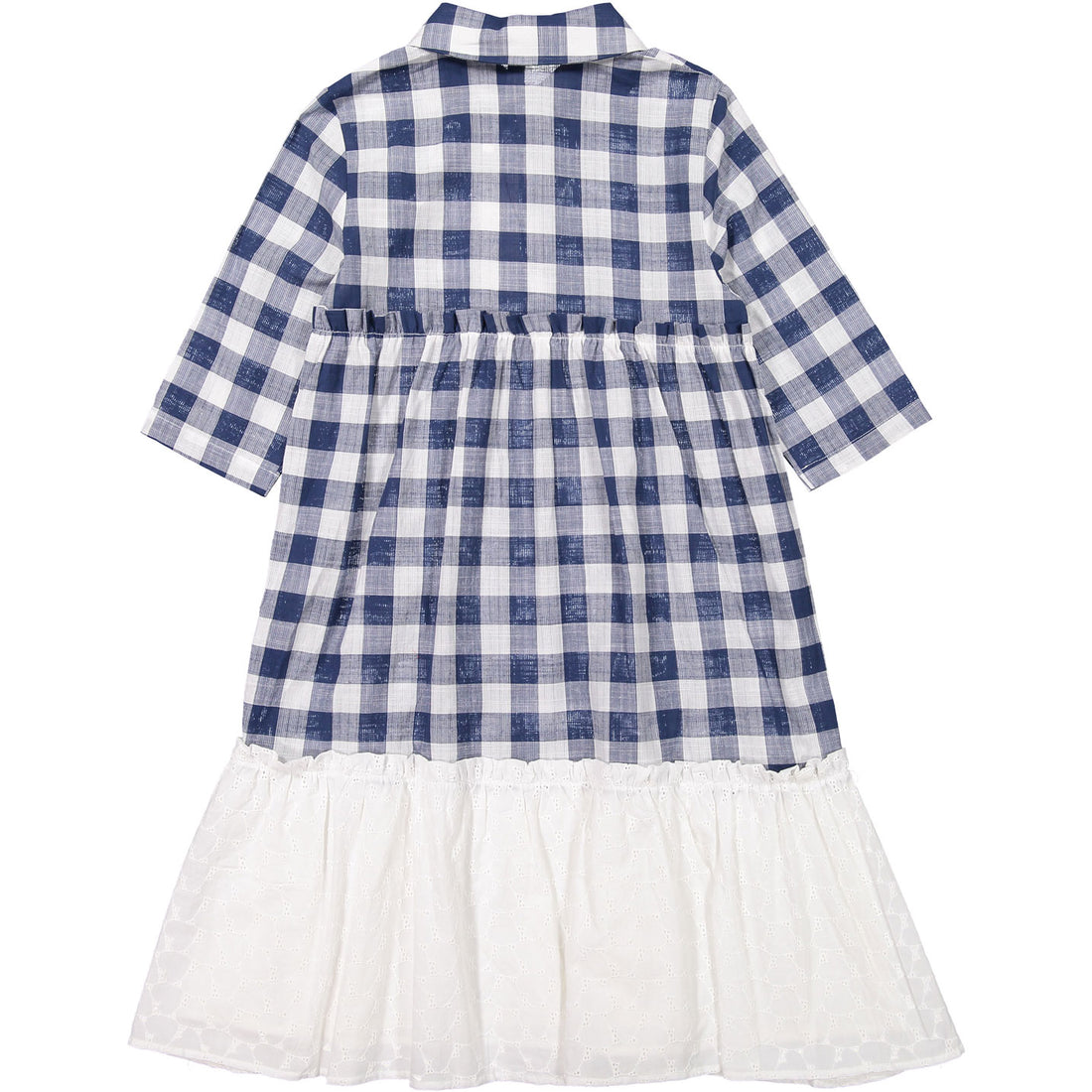 Ava and Lu Checkered Dropwaist Shirtdress
