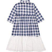 Ava and Lu Checkered Dropwaist Shirtdress