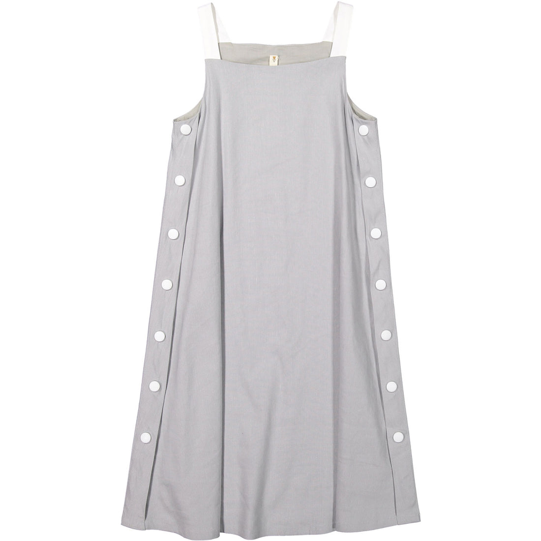 Ava and Lu Light Grey Buttons Jumper