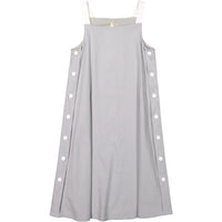Ava and Lu Light Grey Buttons Jumper