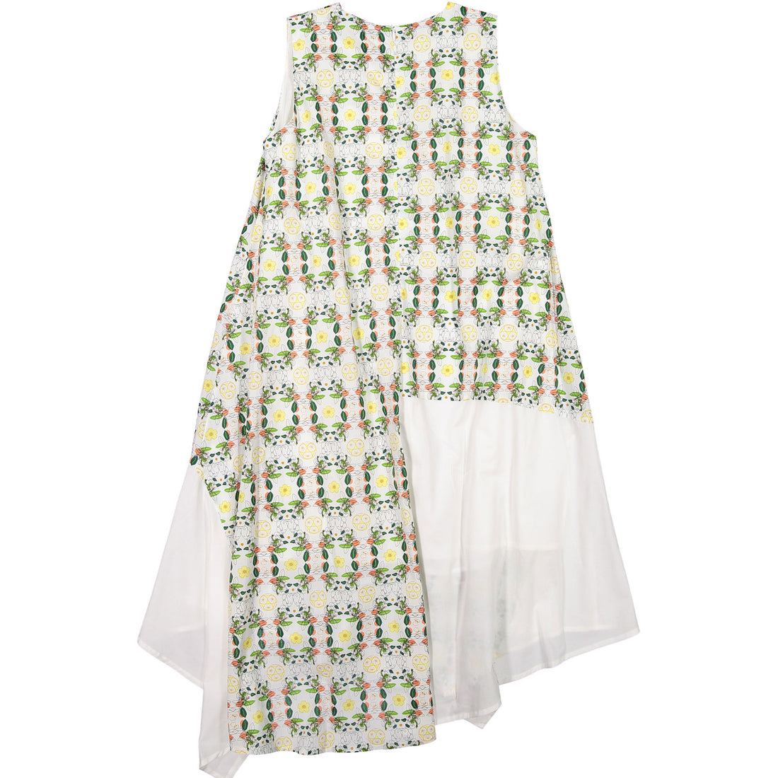 Ava and Lu Abstract Print Asymmetrical Dress