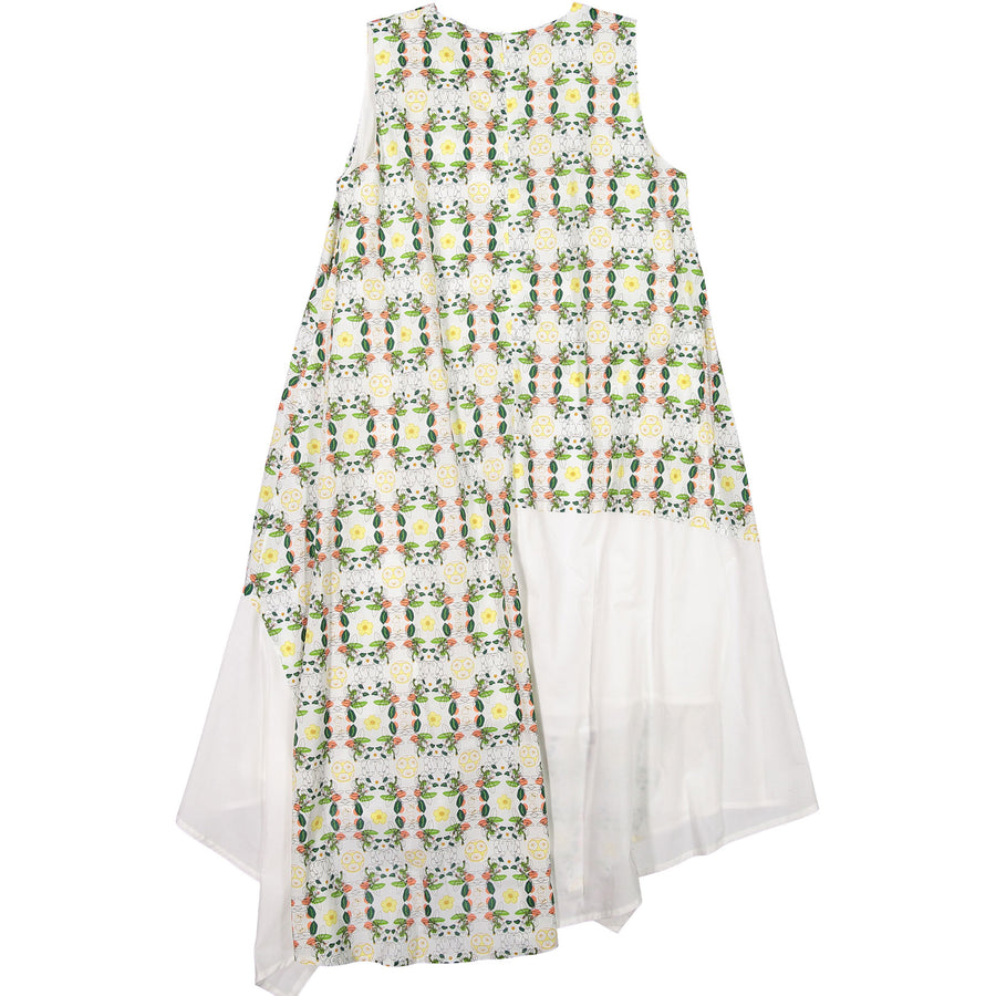 Ava and Lu Abstract Print Asymmetrical Dress