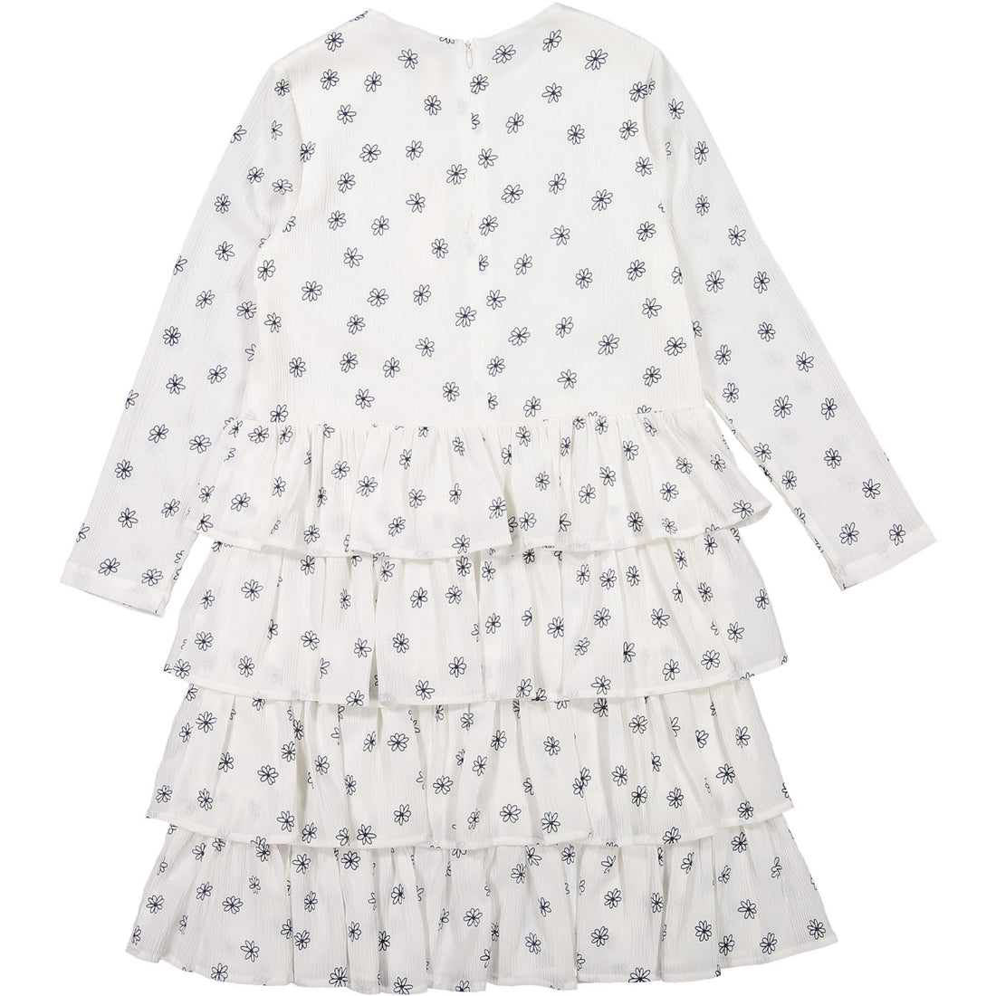 Ava and Lu Flower Print Crepe Layered Dress