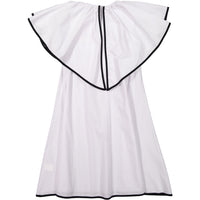A4 Black Trimmed Ruffle Collar Dress