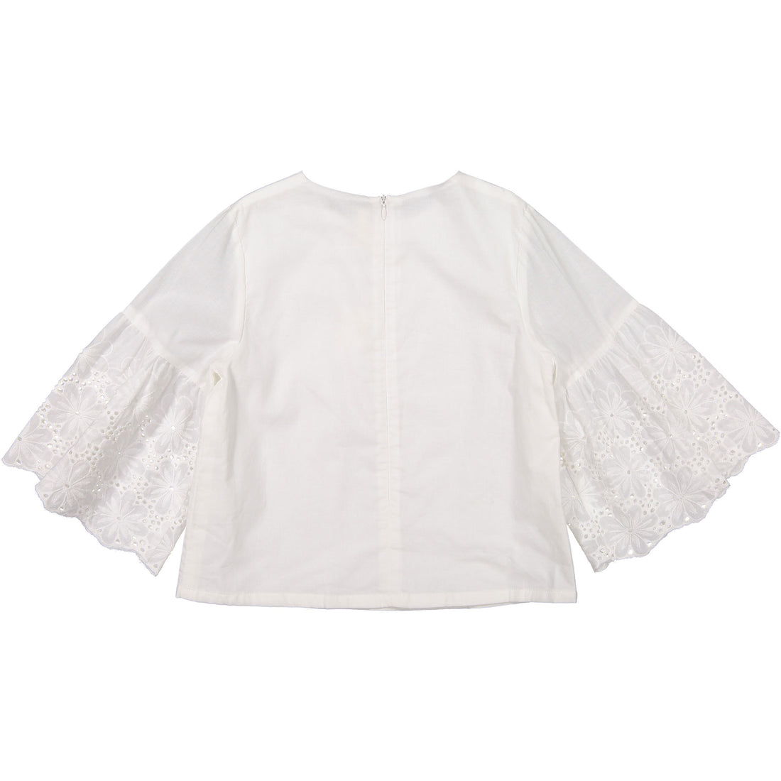 Ava and Lu White Bell Sleeve Blouse